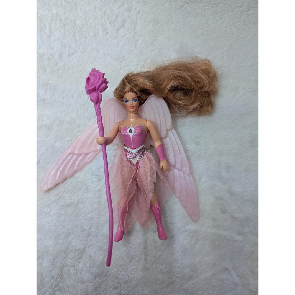 Vintage 1980's She-ra princess of power Angella figure with clothes and staff
